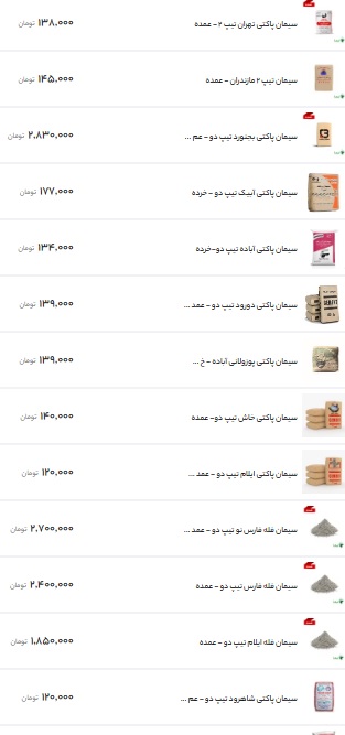 قیمت-سیمان۱