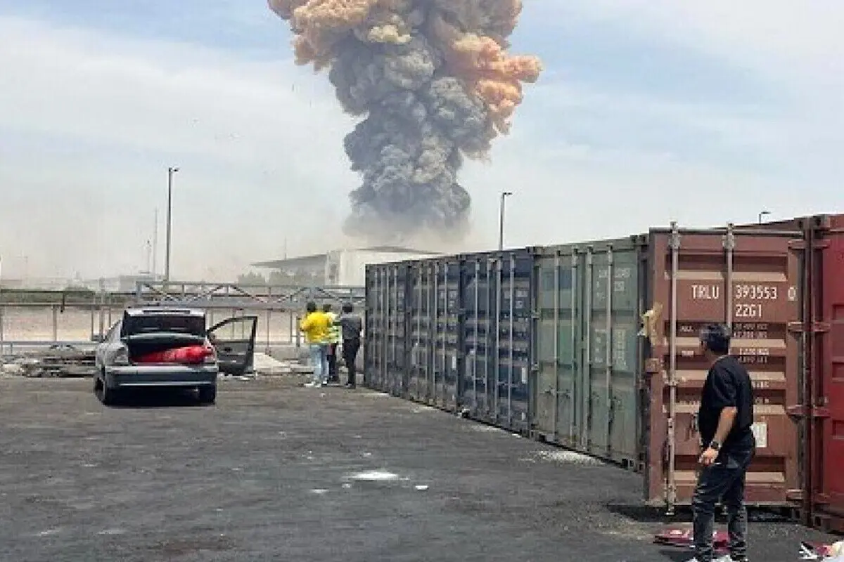 وضعیت خودروهای وارداتی بعد از انفجار بندرعباس